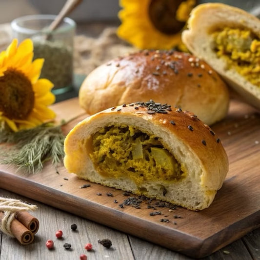 Savory Buns with Chicken Curry