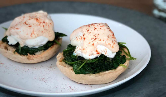 Speedy Cajun Spiced Eggs Florentine