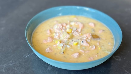 Salmon Chowder with Lemon Dill Seasoning