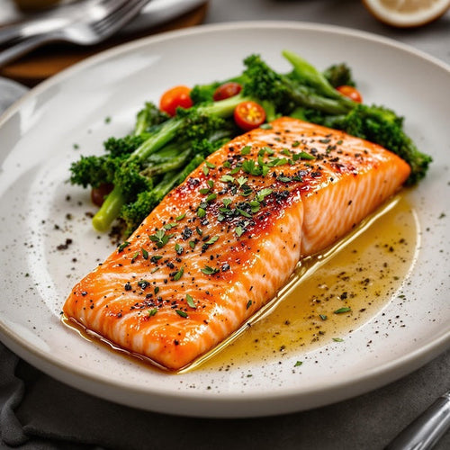 Broiled Salmon with Lemon Dill Seasoning