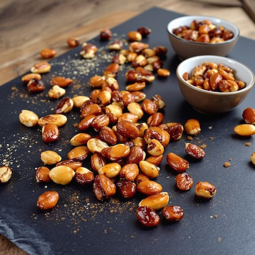 Sweet and spicy candied almonds