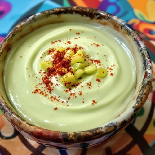 Bowl of smoky lime crema