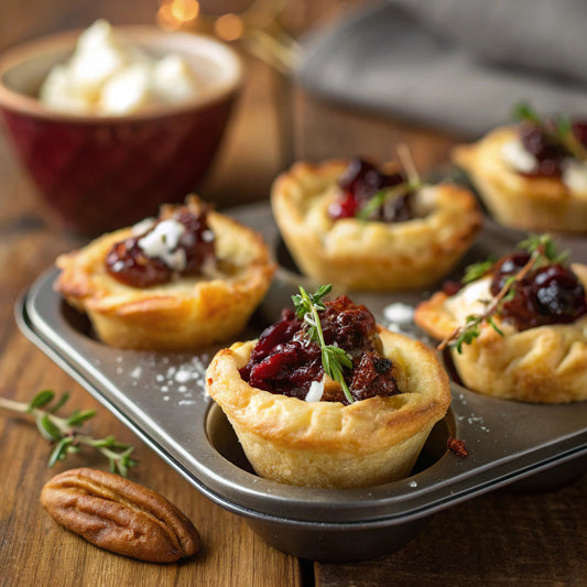 Spiced Cranberry Brie Bites