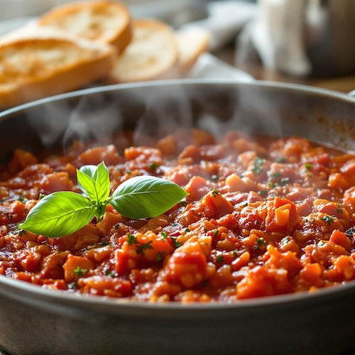 Homemade tomato pasta sauce