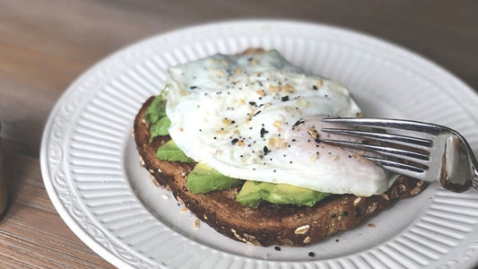 Avocado Toast with Egg & Za'atar Seasoning .