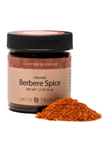 Jar of Organic Berbere Spice with Pile