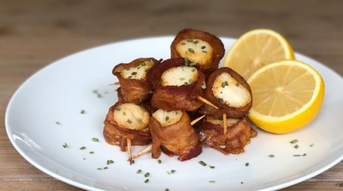 Scallops Wrapped in Spiced Bacon Recipe