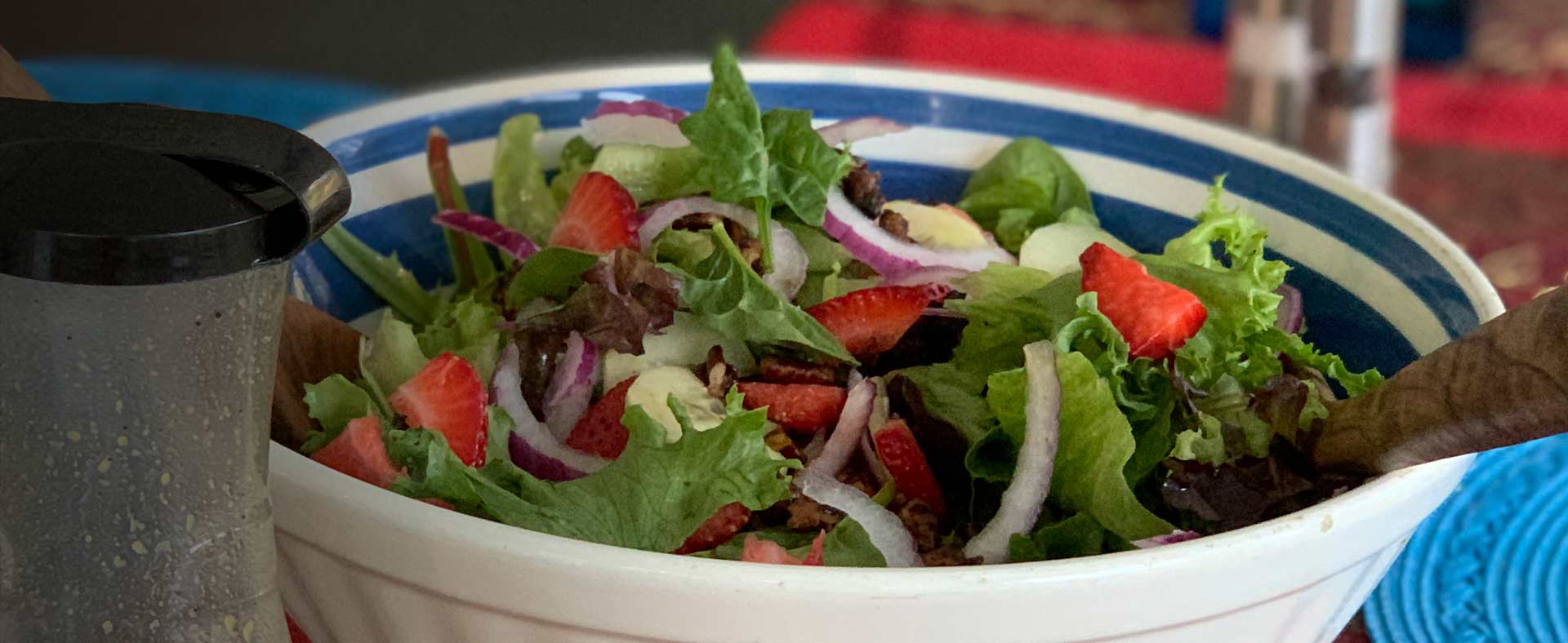 Summer Salad with Strawberries and Candied Pecans